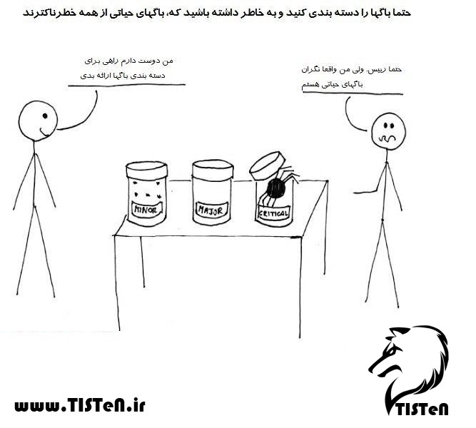 دسته‌بندی باگها